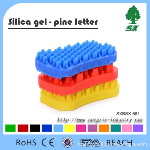 Silicone Pet Massage Brush Soft and Safe Color ful